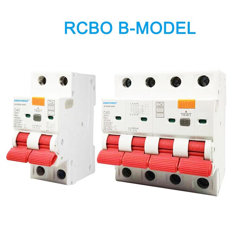 RCBO B Model 2P 4P prekidača zaostalog struje struje