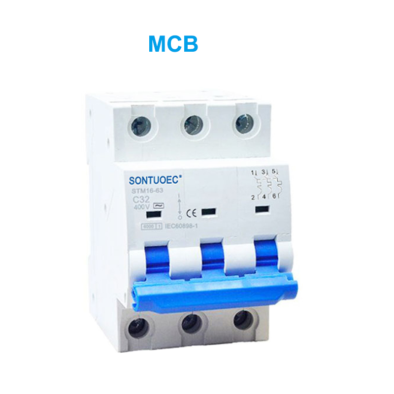 STM16-63 Minijaturni prekidač kruga 6Ka 1p 2p 3p 4p 16A 230/400V MCB